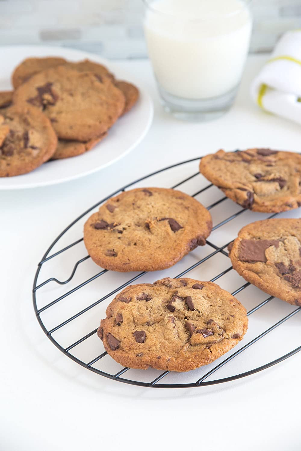 Fox Run - 57213 Fox Run Non-Stick Oval Roasting/Cooling Rack. 11.25 X 8.25 X 0.5 Inches. Metallic - Image 5