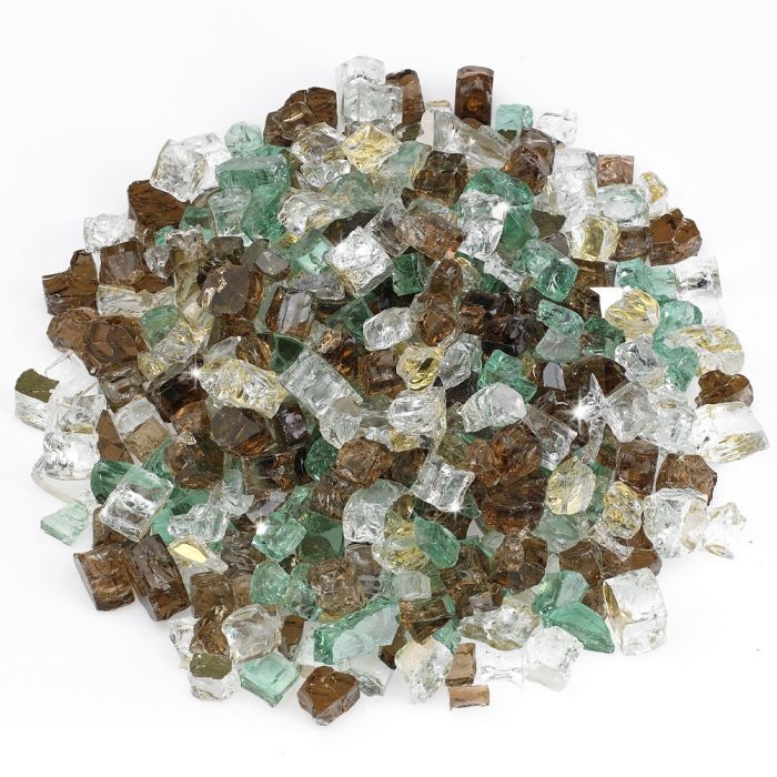 American Fire Glass: 1/2 Reflective Glass- 10 LB Jar - Image 31