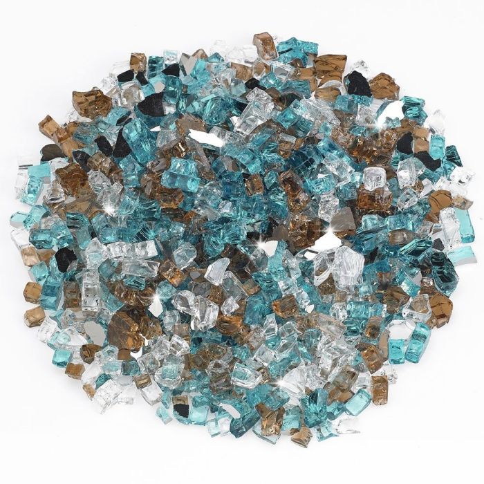 American Fire Glass: 1/2 Reflective Glass- 10 LB Jar - Image 18