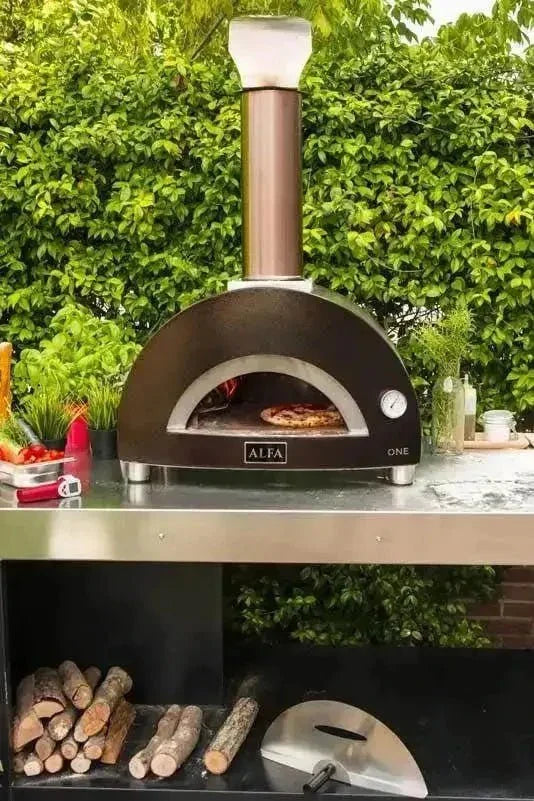 Alfa Nano Countertop Wood Fired Pizza Oven. Copper - Image 4