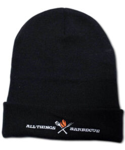 ATBBQ Black Knit Lined Stocking Cap