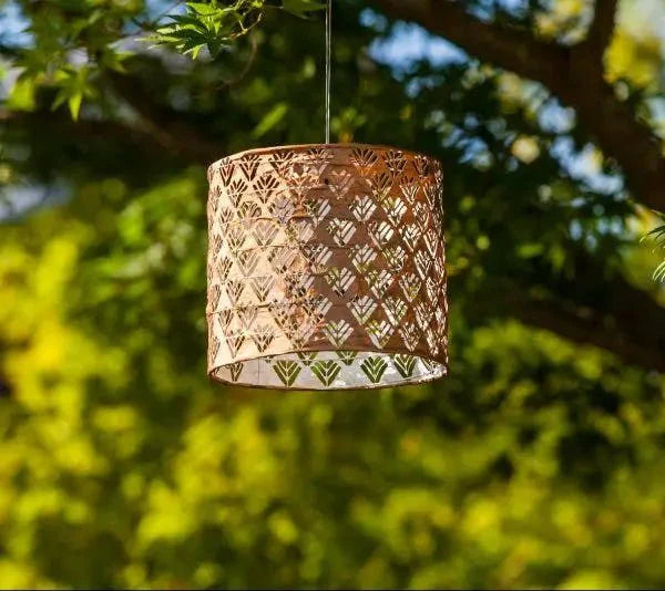 Allsop Soji Stella 8 Drum Solar Lantern in Copper - Image 3