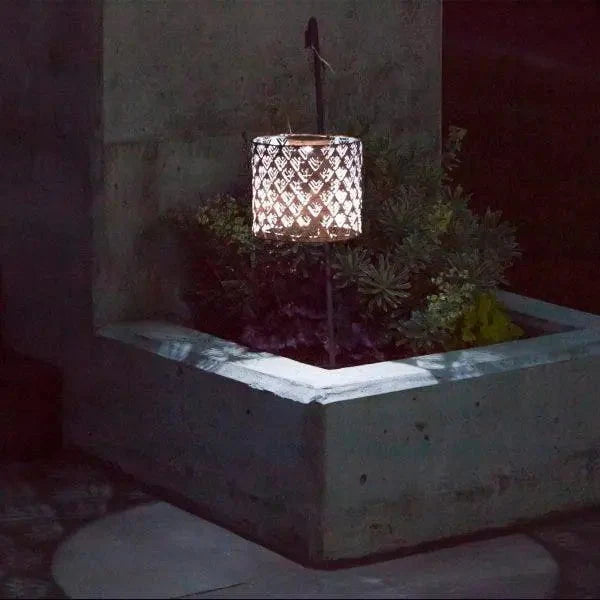 Allsop Soji Stella 8 Drum Solar Lantern in Copper - Image 2