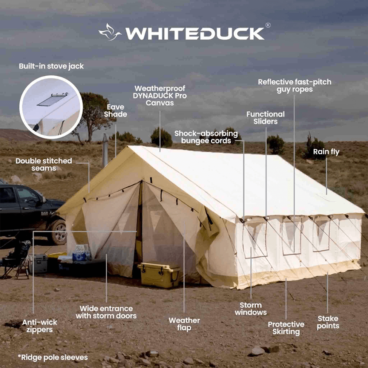 USED - 16'x20' Alpha Pro Wall Tent - Image 2