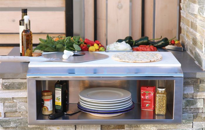 Alfresco: 30 Plate & Garnish Rail w/ Food Pans - Image 5