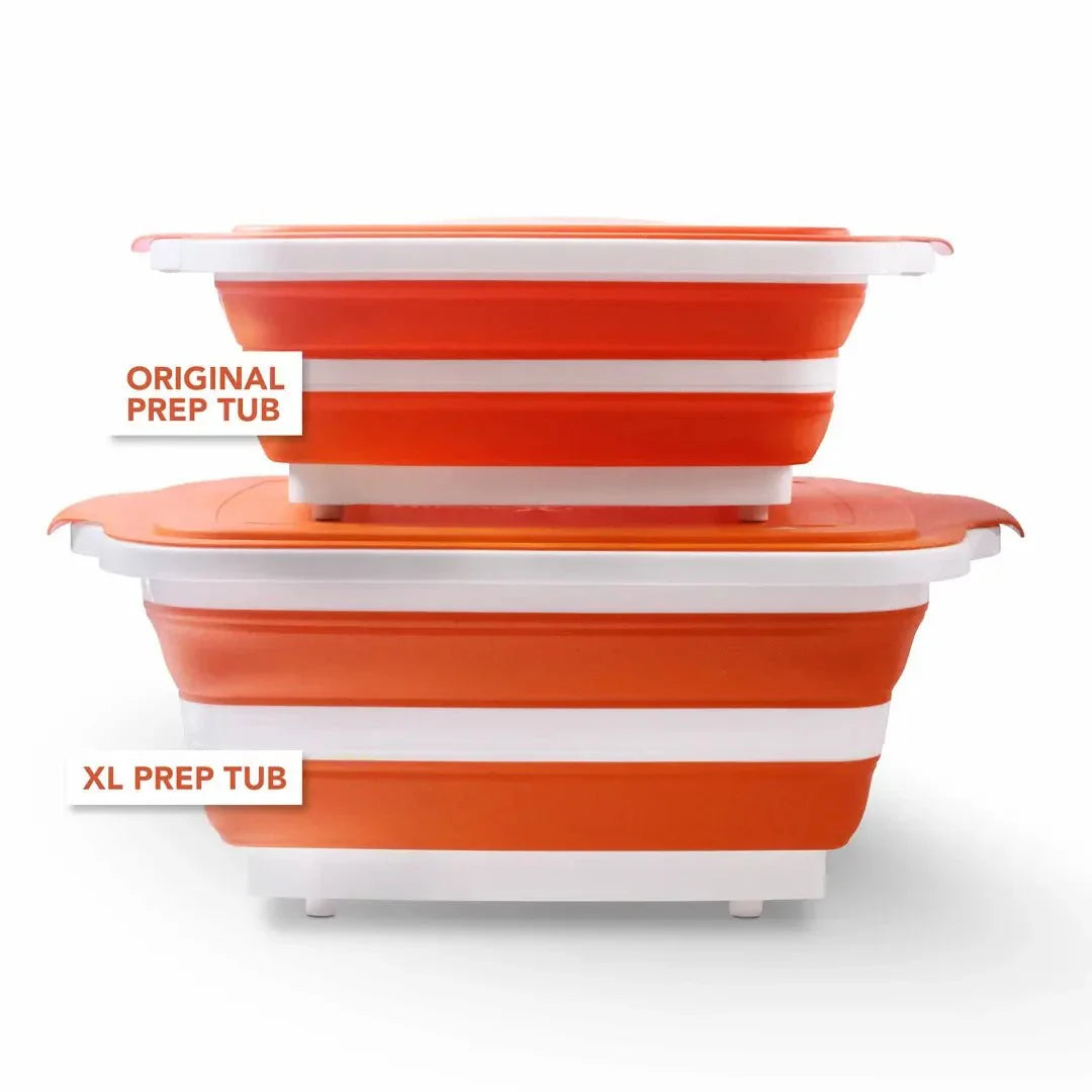 ATBBQ Collapsible Extra Large Food Prep Tub with Built-in Cutting Board - Image 2