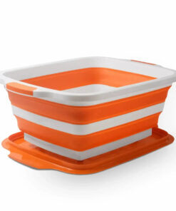 ATBBQ Collapsible Extra Large Food Prep Tub with Built-in Cutting Board