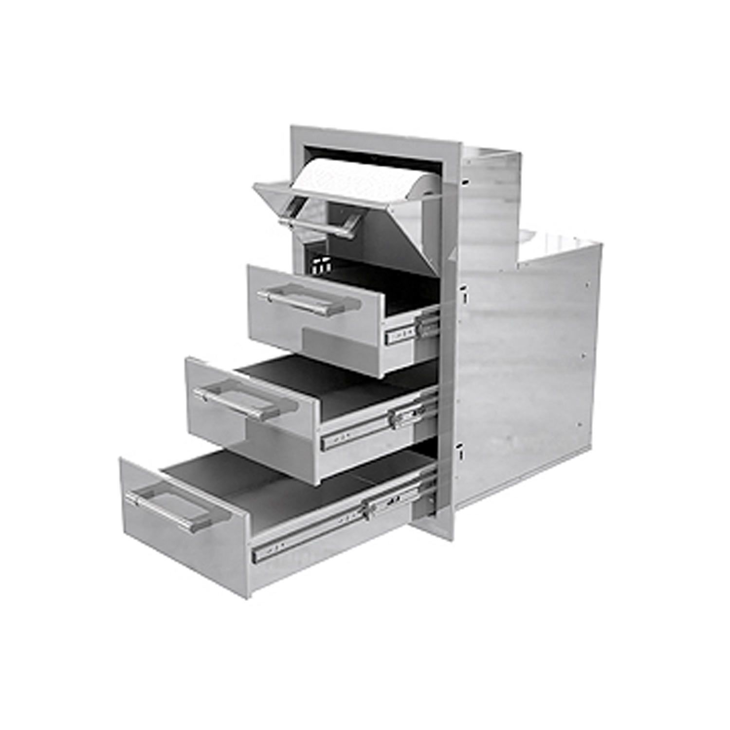 Alfresco: 17 Triple Drawers w/ Paper Towel Holder - Image 2