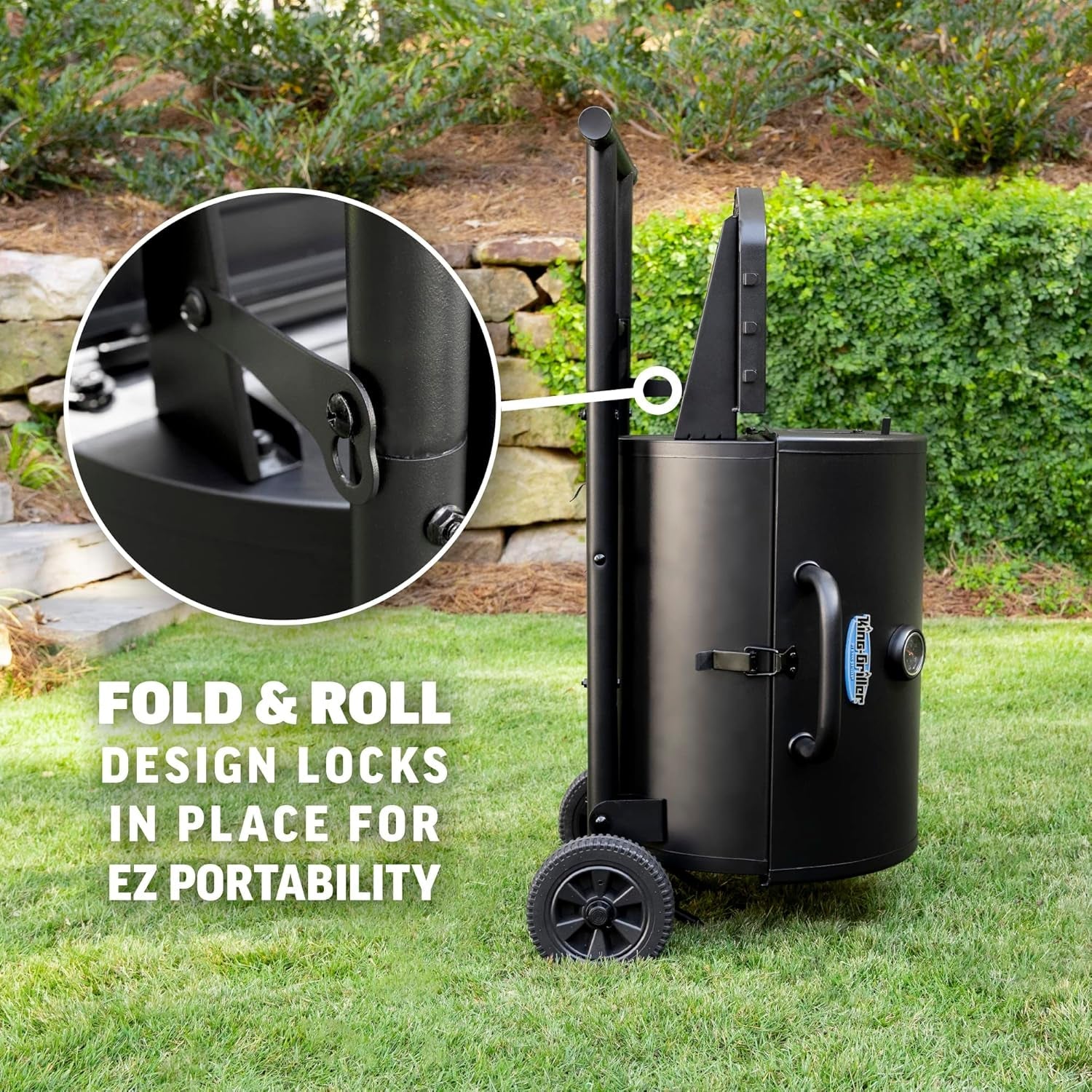 Char-Griller E1816 King-Griller Gambler Portable Charcoal Grill in Black - Image 12