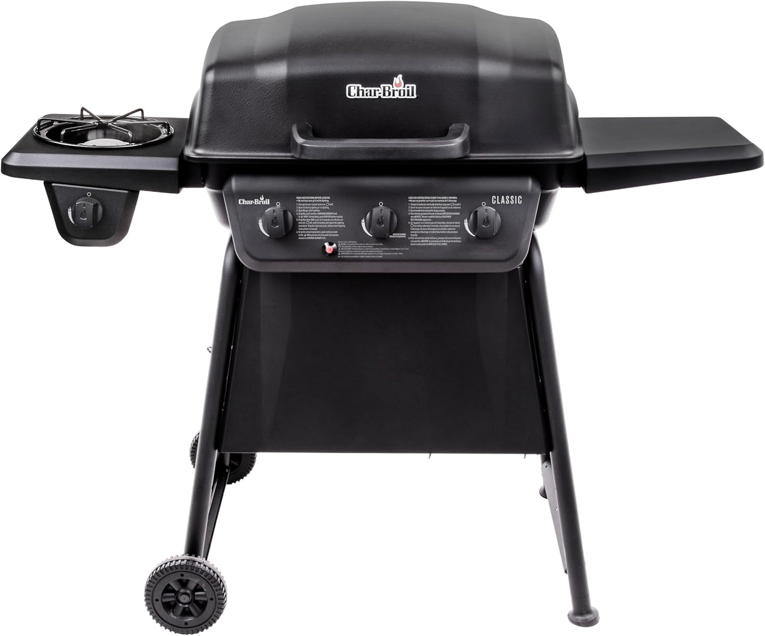 Char-Broil® Classic Series™ Convective 3-Burner with Side Burner Propane Gas Stainless Steel Grill - 463773817-P2 - Image 2