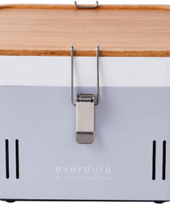 CUBE Portable Charcoal Grill. Tabletop BBQ. Perfect Tailgate. Beach. Patio. or Camping Grill. Lightweight & Compact Small Grill with Preparation Board & Food Storage Tray. Stone