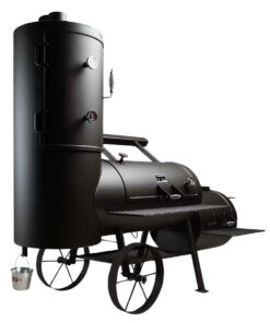 Yoder Smokers: Loaded Durango + Dual Temperature Gauges + Heat Management Plate + Counterweight + Round Firebox