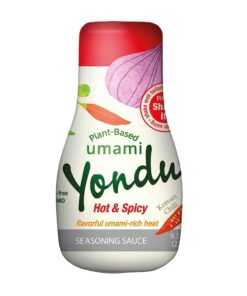 Yondu Hot & Spicy - Plant-Based Spicy Seasoning Sauce – Flavorful Umami Rich Heat to Awaken Your Palate. Better Than: Fish Sauce. Soy Sauce. Bouillon (9.3 Fl Oz)