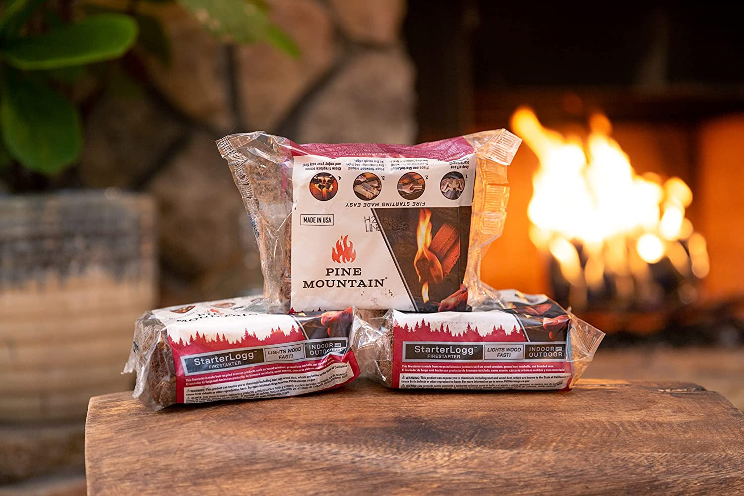 Pine Mountain Starterlogg Select-A-Size Firestarting Blocks. 24 Starts Firestarter Wood Fire Log for Campfire. Fireplace. Wood Stove. Fire Pit. Indoor & Outdoor Use. Red - Image 3