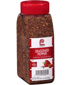 Lawry'S Seasoned Pepper. 10.3 Oz - One 10.3 Ounce Container of Seasoned All Pepper for a Well-Rounded Flavor of Black Pepper. Sweet Red Bell Peppers. and Spices