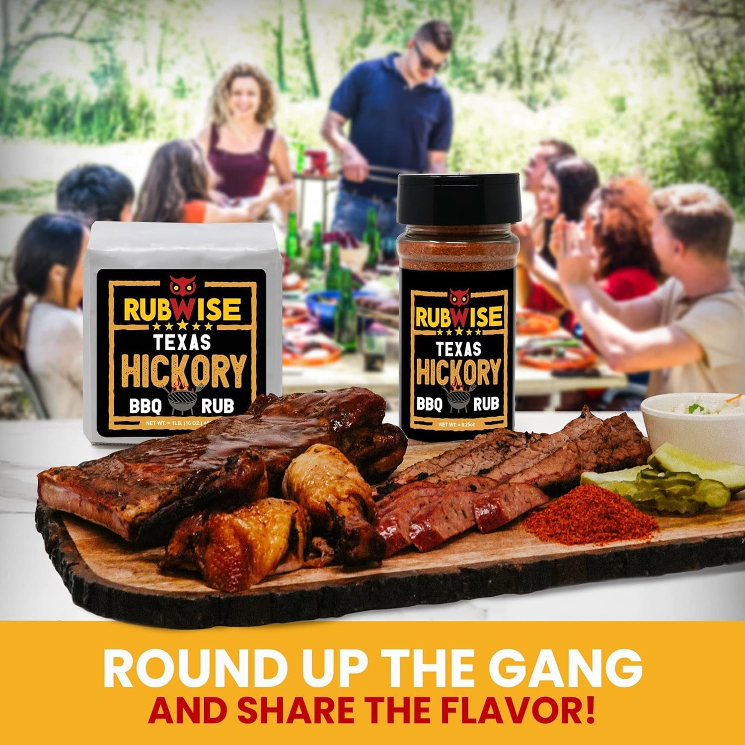 Texas Style Hickory BBQ Rub by Rubwise | Meat Seasoning Spice & Dry Rub for Smoking and Grilling | Great on Brisket. Chicken. Ribs. Pork & Turkey | Designed for Pellet Grill Barbecuing (No MSG) (1Lb) - Image 6