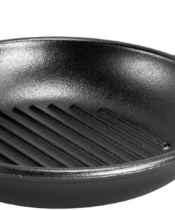 BOLD 10 Inch Seasoned Cast Iron Grill Pan; Design-Forward Cookware
