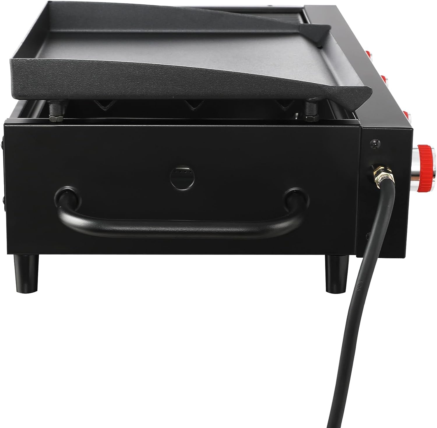 GD4002T Tailgater Tabletop Gas Grill Griddle. 4-Burner Portable Propane Grill Griddle Combo. for Backyard or Outdoor BBQ Cooking. 40.000 BTU. Black - Image 3
