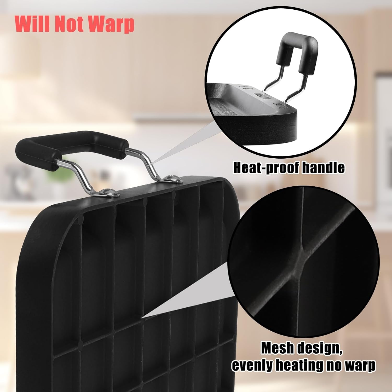 Vayepro 2 Burner Griddle Pan with Glass Lid. Stove Top Flat for Glass Stove Top. Aluminum Pancake. Non-Stick for Gas Grill. Double Burner Camping - Image 2