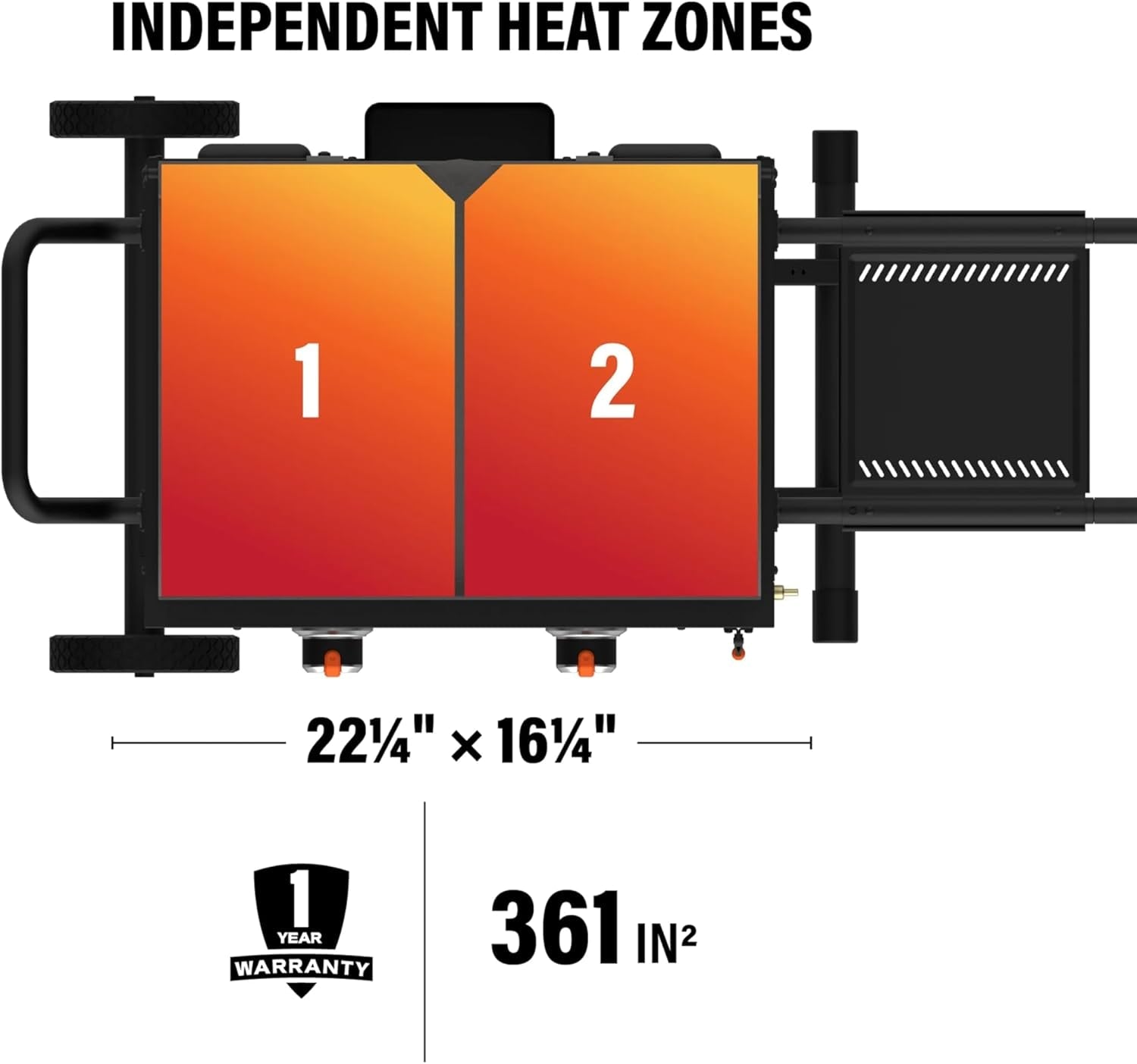 Blackstone 22 Inch Griddle - Portable Blackstone Omnivore Grill with Flexfold Legs. Includes Accessories. Seasoning. and Griddle Gloves - Image 4