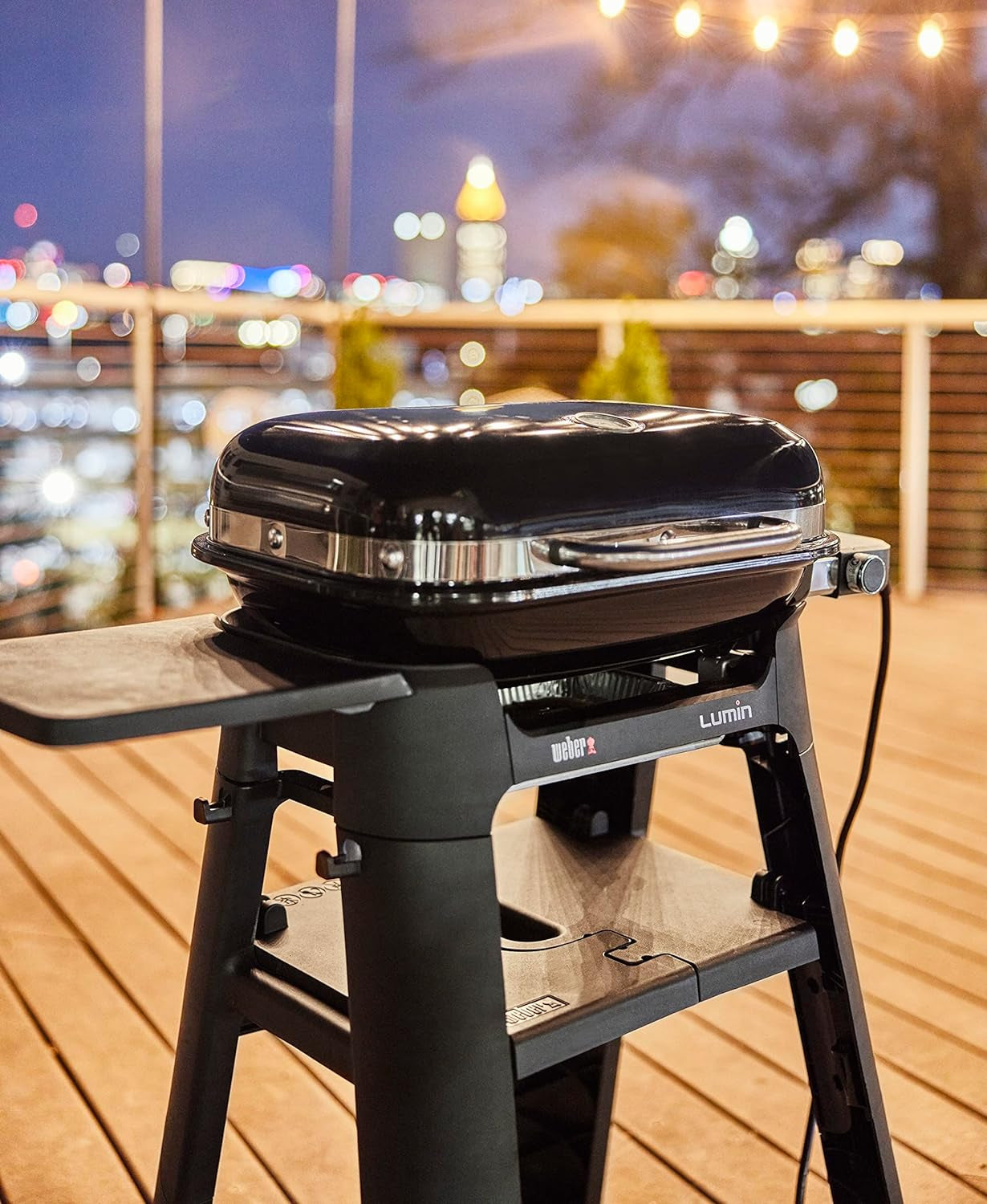 Lumin Compact Outdoor Electric Barbecue Grill. Black - Great Small Spaces Such as Patios. Balconies. and Decks. Portable and Convenient - Image 11