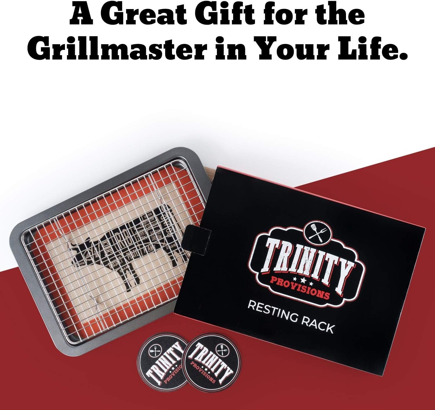 Meat Resting Pan - with Wire Rack and Silicone Baking Mat - Dishwasher and Oven Safe Stainless Steel. for Cooking and Cooling Steak. BBQ. Bacon. & More - Image 6