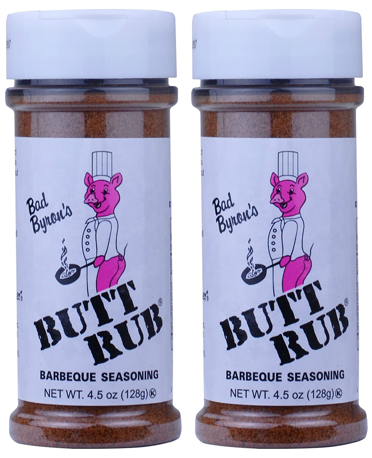 Bad Byrons Butt Rub Barbecue Seasoning 4.5 Ounce - Pack 2