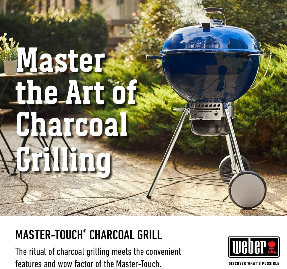 Weber Master-Touch Charcoal Grill. Deep Ocean Blue - Image 5
