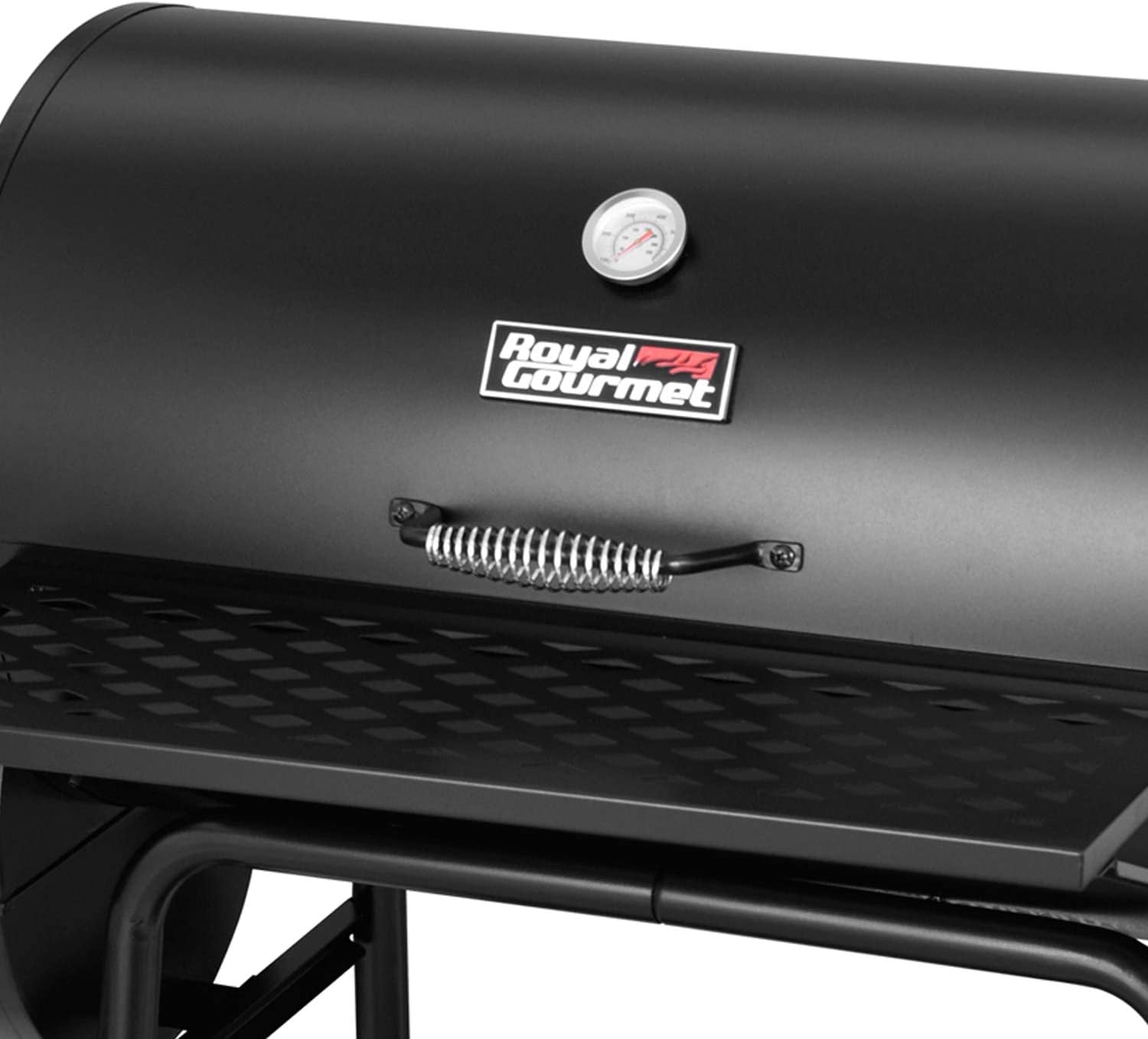 Royal Gourmet CC1830FC Charcoal Grill Offset Smoker (Grill + Cover). Black - Image 4