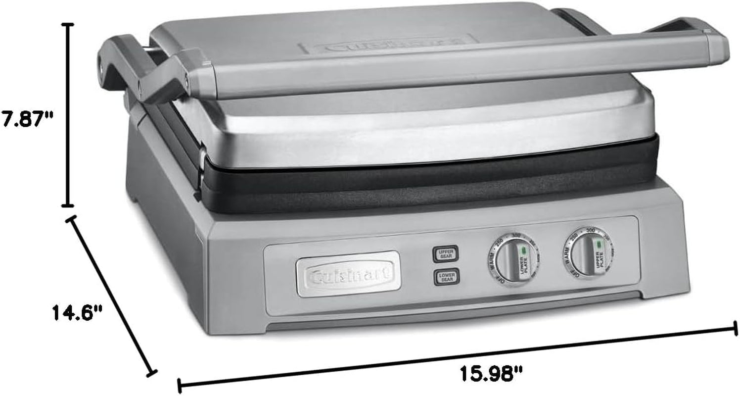 Cuisinart GR-150P1 Deluxe Electric Griddler. Stainless Steel - Image 2