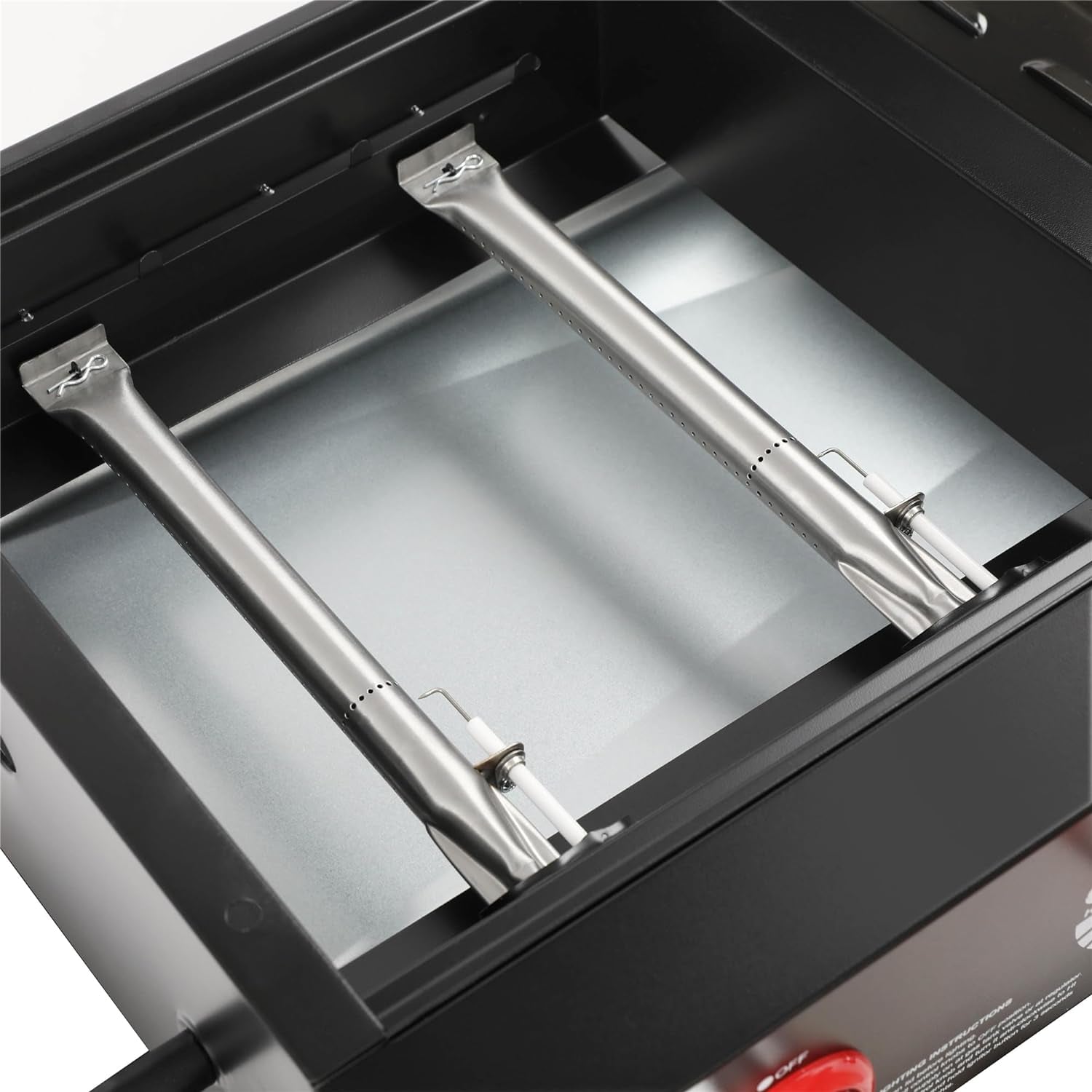 GD4002T Tailgater Tabletop Gas Grill Griddle. 4-Burner Portable Propane Grill Griddle Combo. for Backyard or Outdoor BBQ Cooking. 40.000 BTU. Black - Image 12