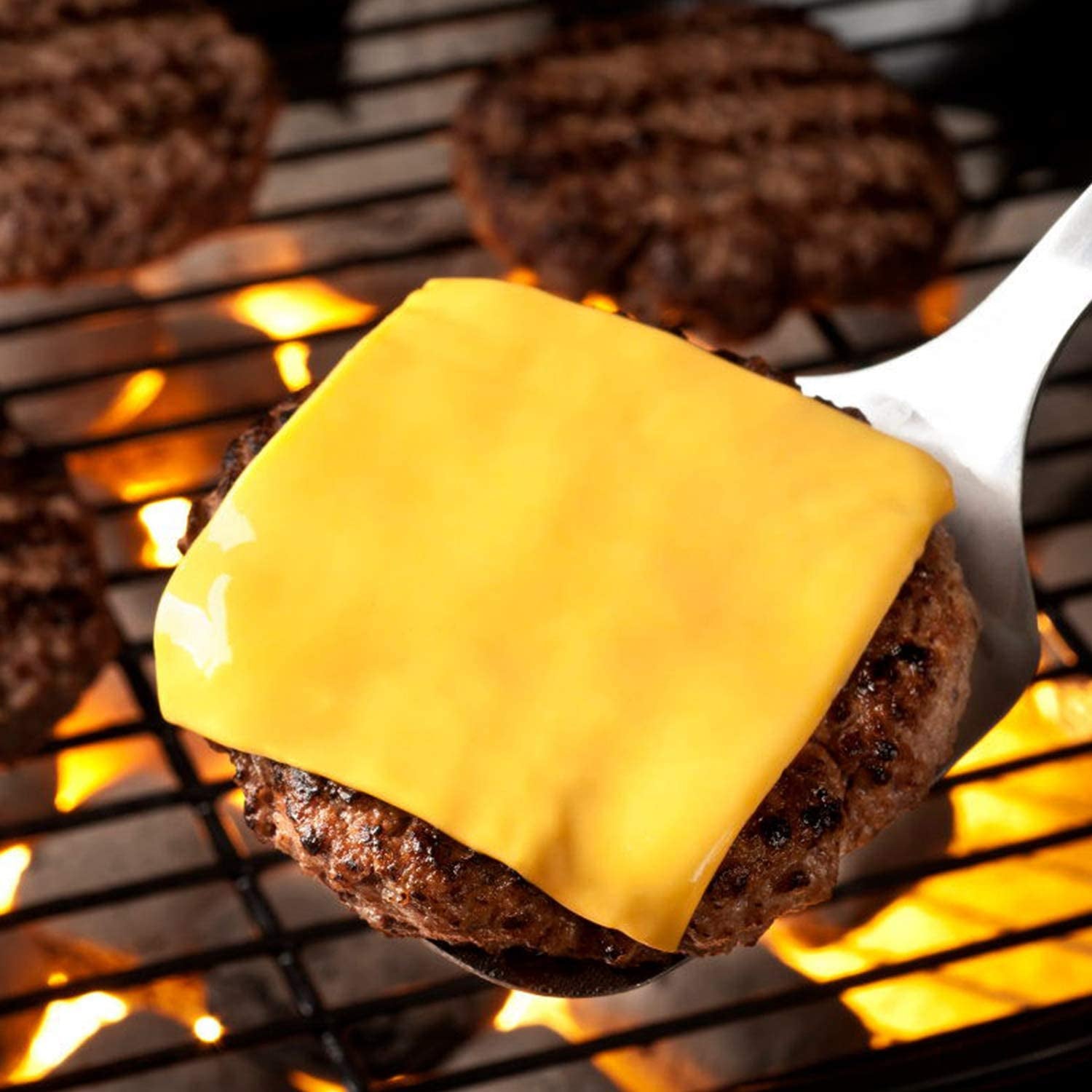 TAOUNOA Hamburger Press Patty Maker. 3 in 1 Non-Stick Burger Press with 100 Pcs Wax Paper for Making Delicious Burgers. Perfect Shaped Patties for Grilling and Cooking - Image 7