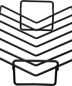 HIC Kitchen Roasting Pro V-Shaped Baking Rack - Premium Heavyweight Non-Stick Steel Wire. 16 X 10.25 Inches - Ideal for All-Over Browning. Oven Safe to 500°F