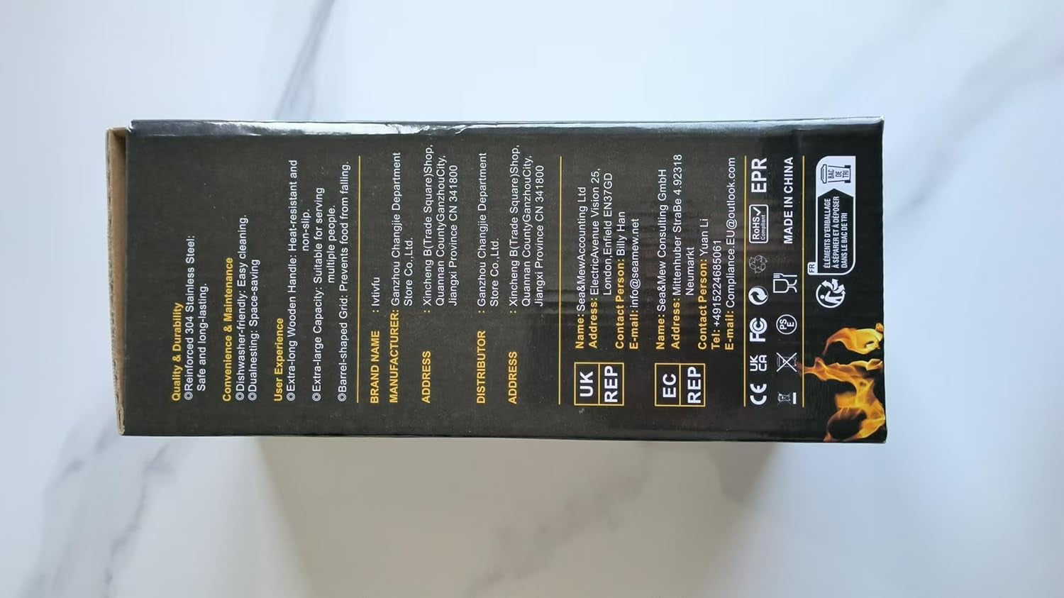 Rolling Grill Basket(2Pcs). Removable Wooden Handle. 304 Stainless Steel. Nesting Grilling Net. BBQ Accessories Tool for Vegetable Shrimp. Outdoor Cooking Camping. Birthday Gifts for Men Dad Husband - Image 9