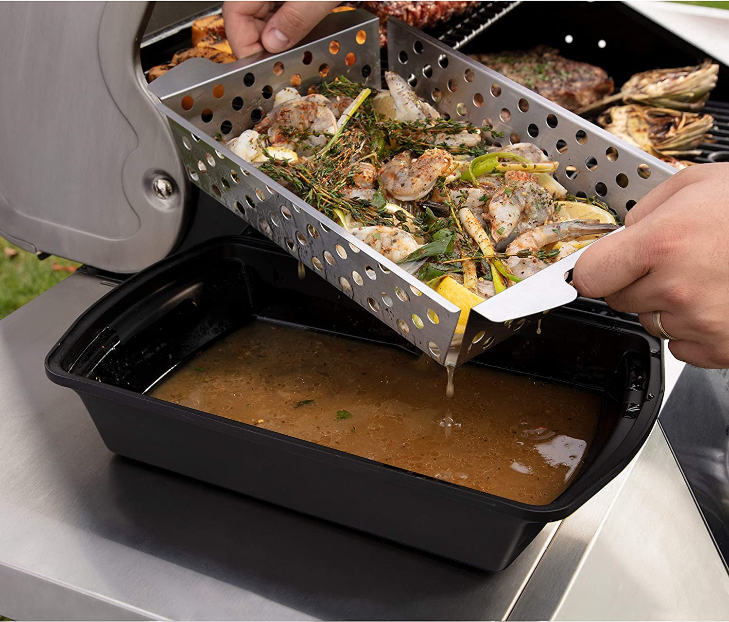 CMT-200 Marinade Basket Set Grilling - Image 16