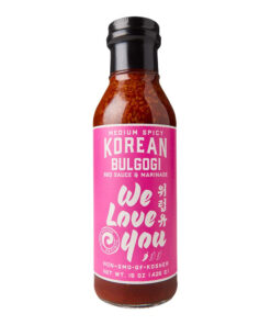 Medium Spicy Korean Bulgogi Kalbi Galbi BBQ Marinade & Sauce Gluten-Free. Non-Gmo. Vegan. OU Kosher 15Oz (Pack of 1)