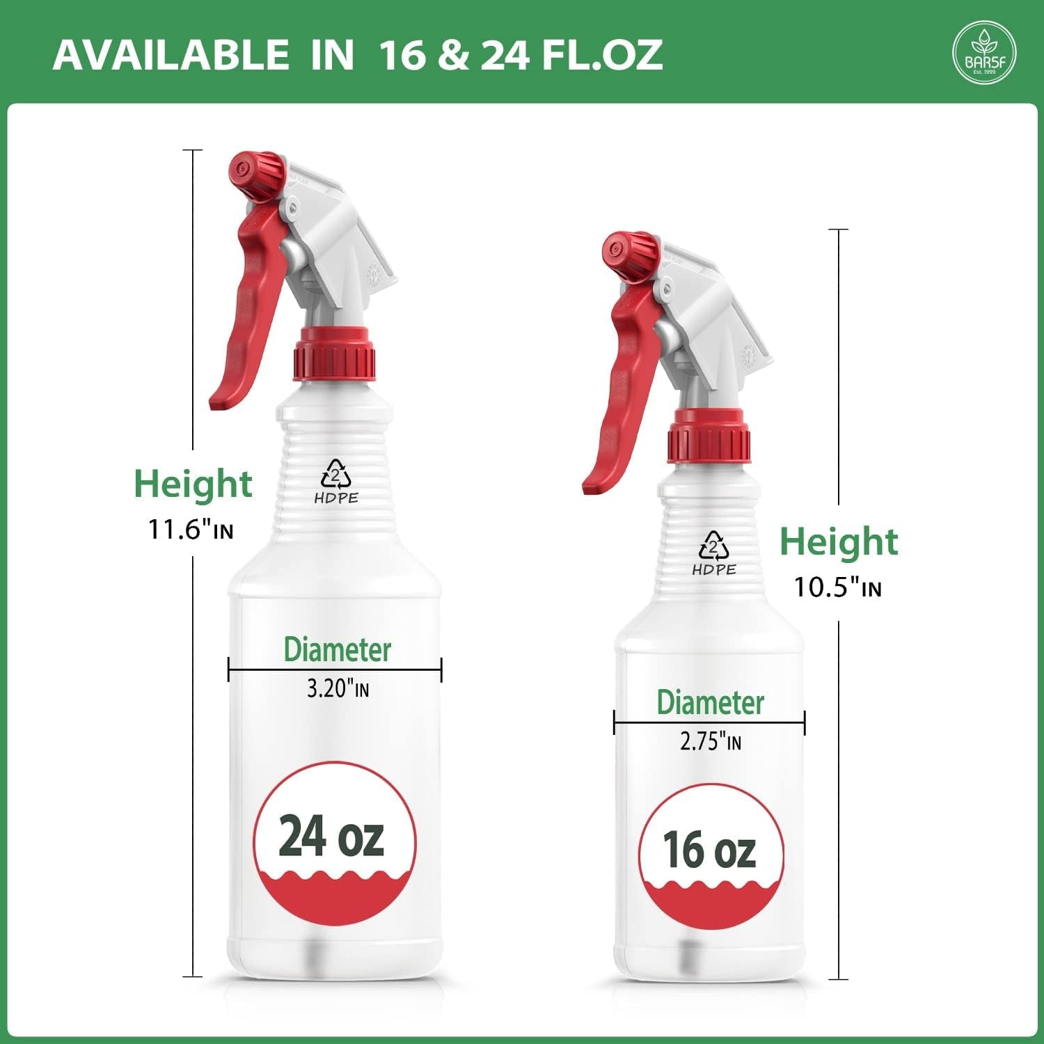 Bar5F Spray Bottles for BBQ Grilling Smoking & Baking Food Grade Grill Spritzer Meat Smoker. Butchers Tools & Chef Gadgets (16-Ounce. 2) - Image 5