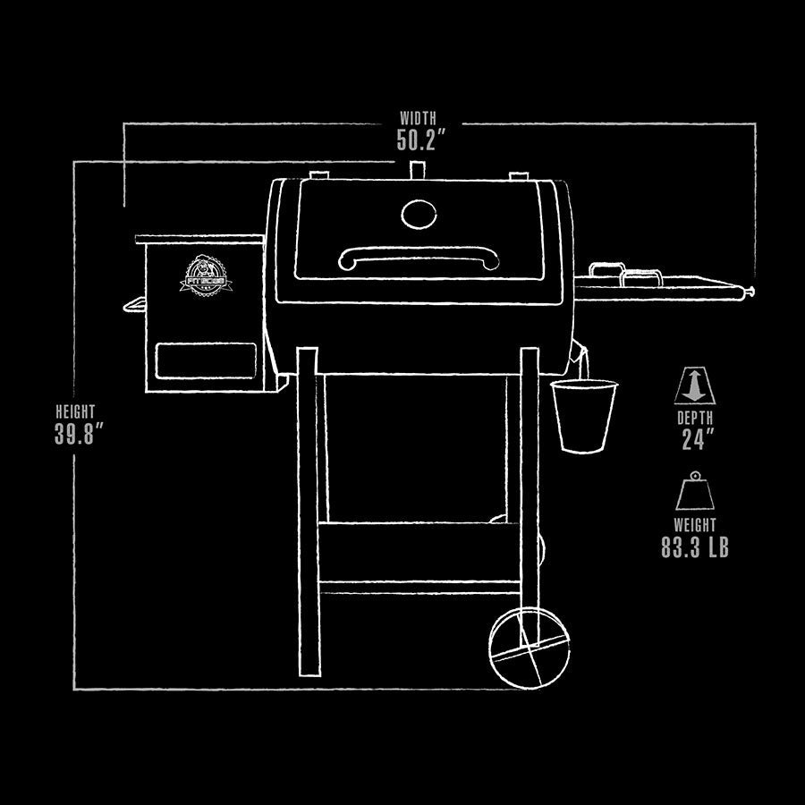 Mahogany 440 Deluxe Wood Pellet Grill - Image 8