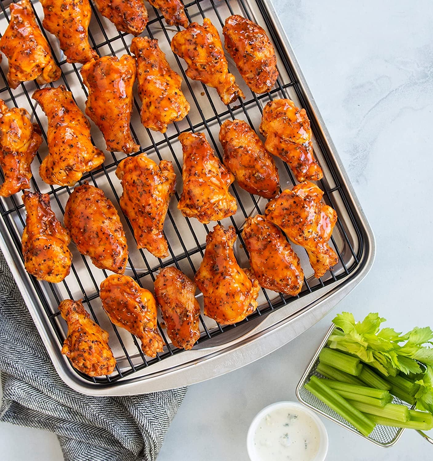 Nordic Ware Oven Crisp Baking Tray. 17.10 X 12.40 X 1.40 Inches. Natural - Image 5