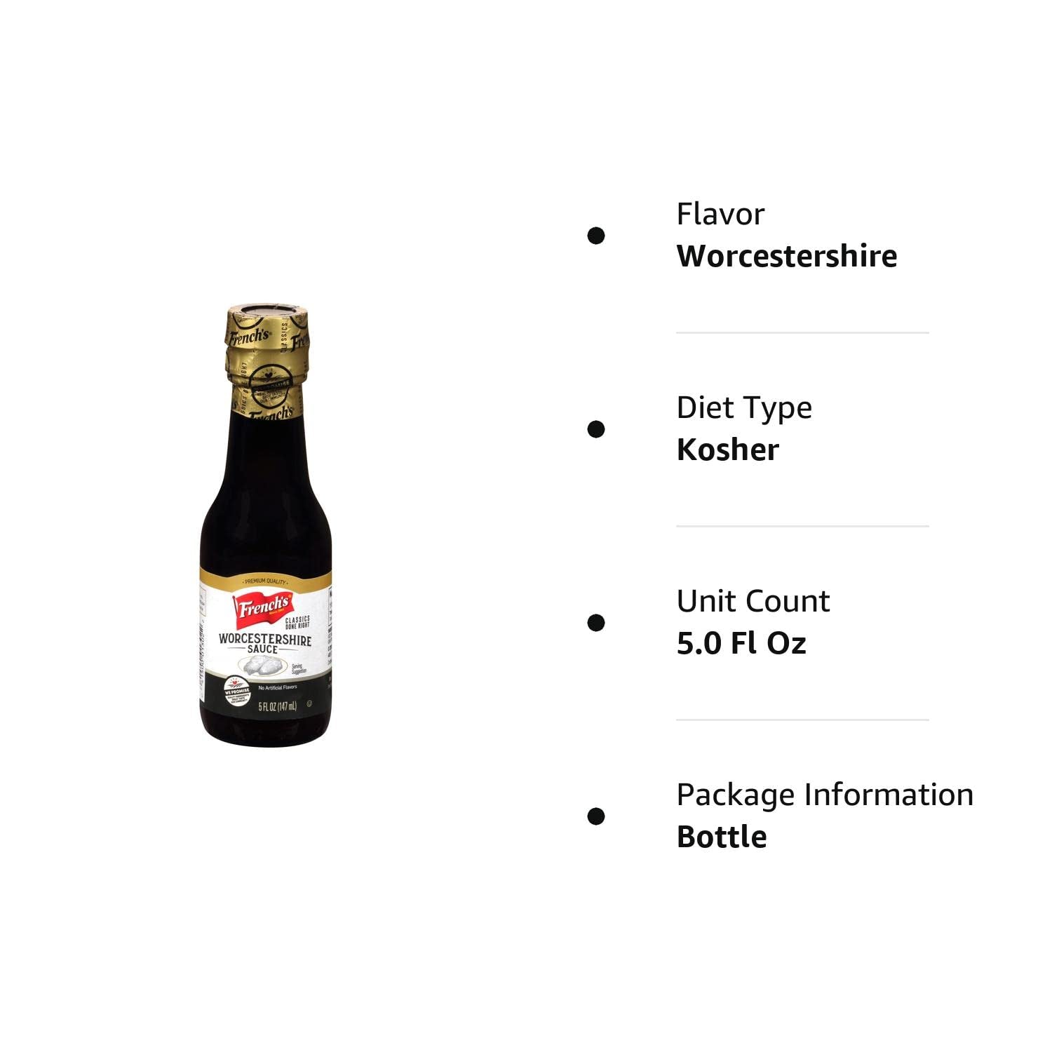 French'S Worcestershire Sauce. 5 Fl Oz - Image 9