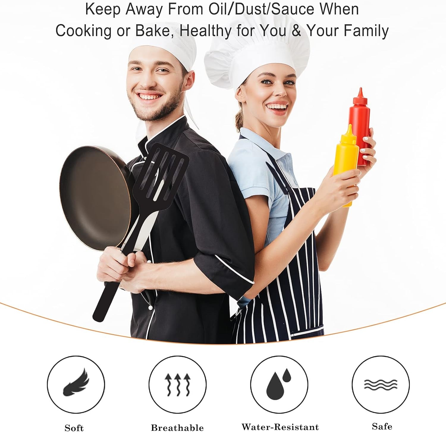 Apron. Adjustable 2 Pack Bib Aprons with 2 Pockets Cooking Kitchen Aprons for Men Women BBQ Outdoors Baking Chef Apron - Image 2