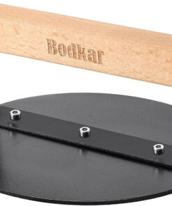 Bodkar Smash Burger Press 6 Inch. round Burger Smasher Grill Press for Griddle Bacon Press Meat Steak Press with Wood Handle