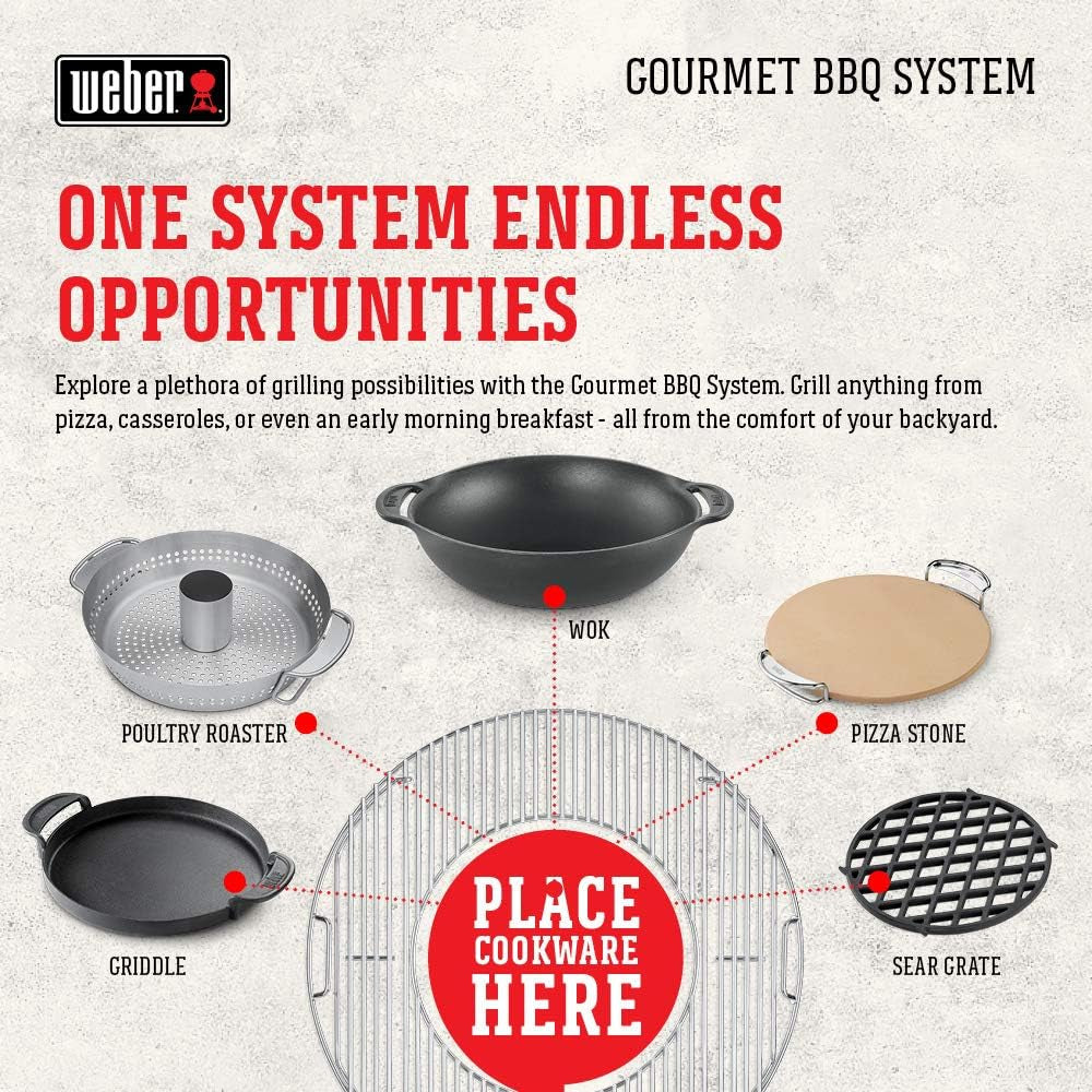 Weber Gourmet BBQ System Hinged Cooking Grate - Image 7