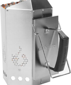 Onlyfire Stainless Steel Charcoal Chimney Starter. BBQ Chimney Starter for Charcoal Grill and Barbecues. Sturdy and Easy to Use BBQ Grill Tools