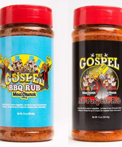 Meat Church BBQ Rub Combo: Holy Gospel (14 Oz) and the Gospel (14 Oz) BBQ Rub and Seasoning for Meat and Vegetables. Gluten Free. One Bottle of Each