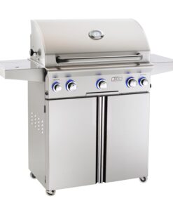American Outdoor Grill: 30 AOG Grill on Cart. w/ Lights & Rotisserie & Side Burner
