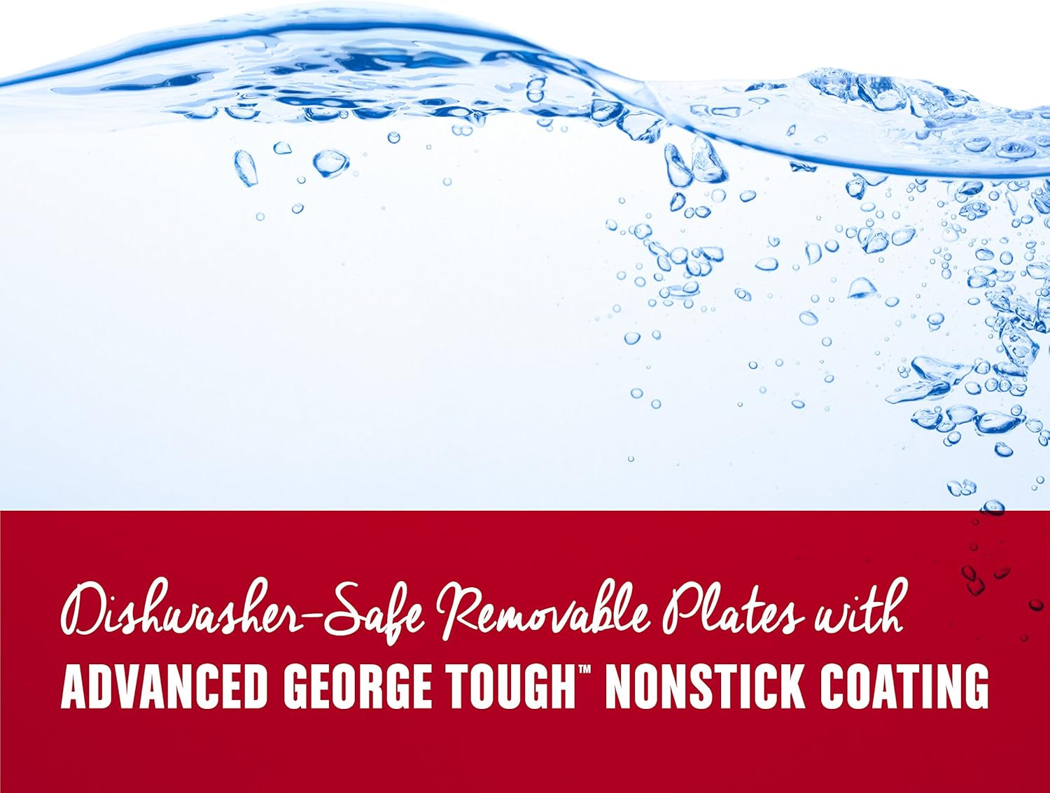 George Foreman 4-Serving Removable Plate Electric Grill and Panini Press. George Tough Non-Stick Coating. Drip Tray Catches Grease. Black - Image 6