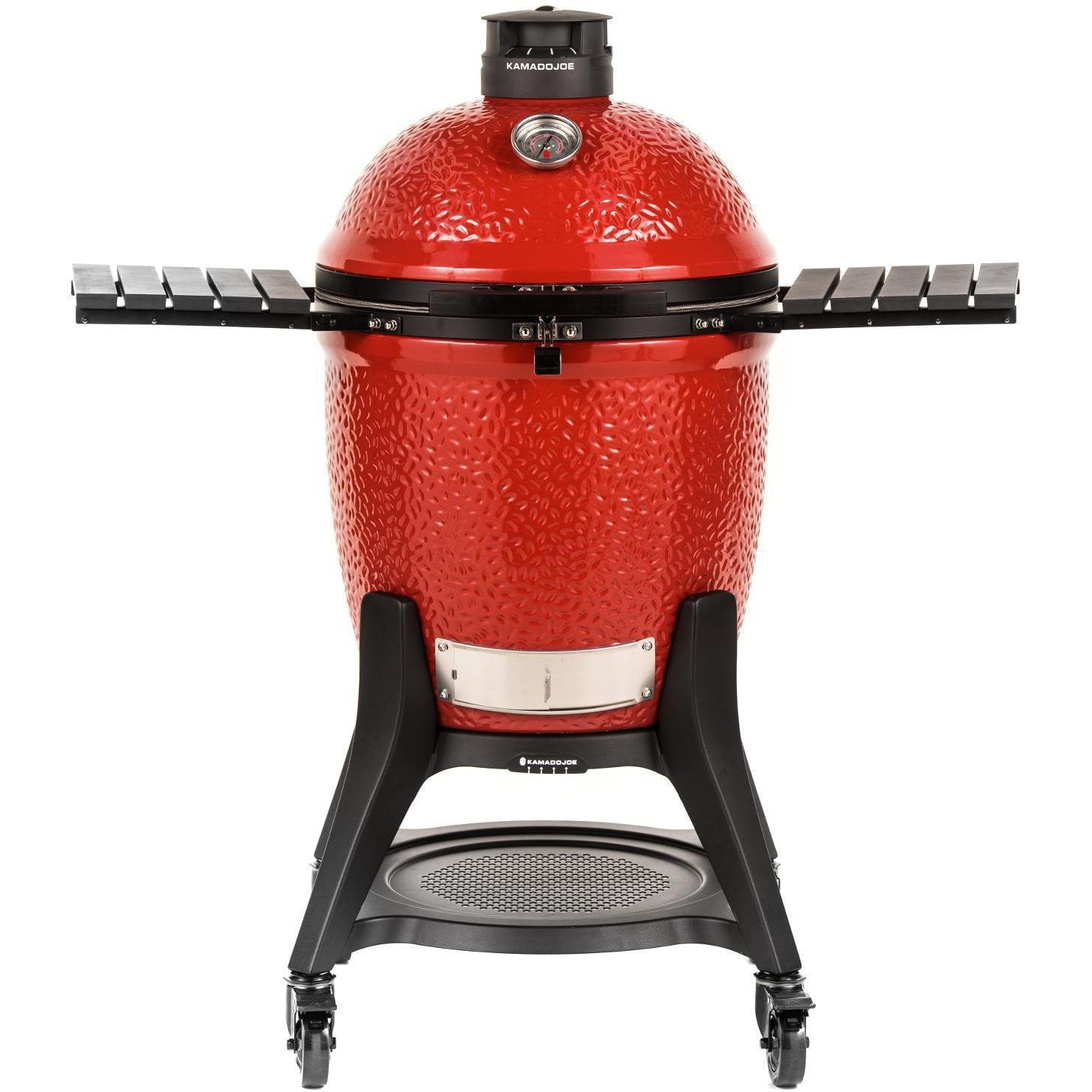 Kamado Joe: Classic Joe III w/ Cart. Hyperbolic Insert. Aluminum Side Shelves. Heat Def. D&C. Tools