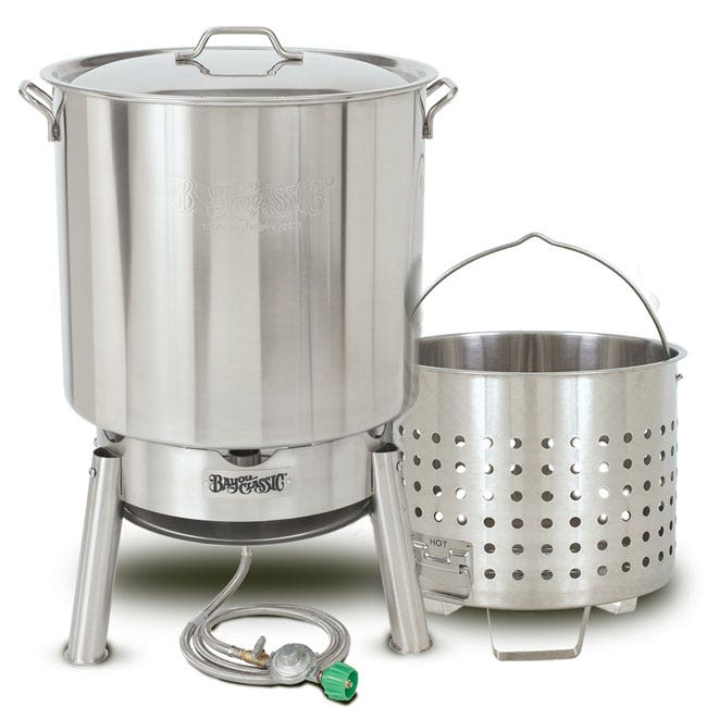 Bayou Classic 82qt Stainless Steel Steam and Boil Cooker Kit