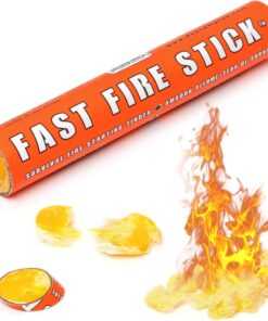 Procamptek Fast Fire Stick - Survival Fire Starting Tinder. New Fat Rope Stick Version. Best Firestarter for Emergency. Survival. Campfire. Bushcraft. and Hiking - Waterproof & Non-Toxic (1 Stick)
